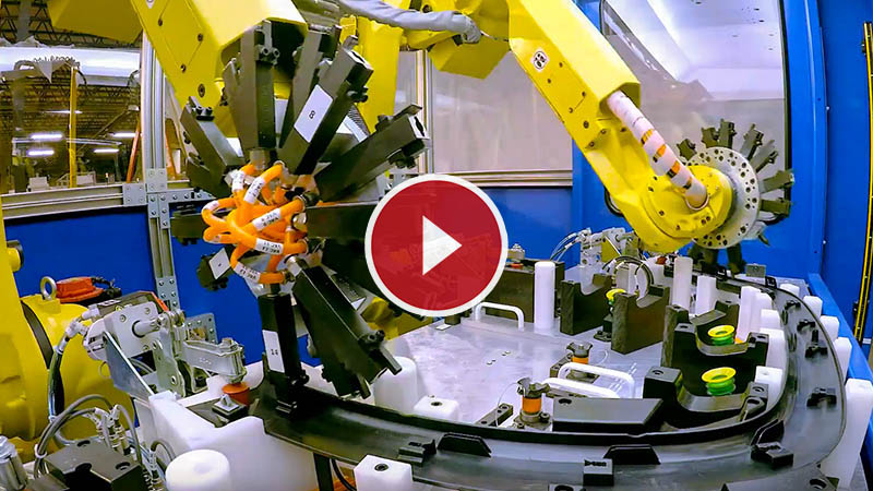 Robotic MIG Welding Cell with FANUC Robots