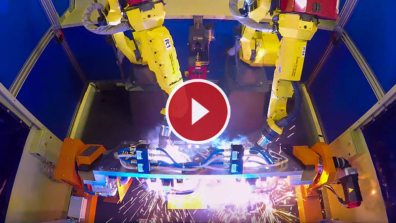 Robotic MIG Welding Cell with FANUC Robots