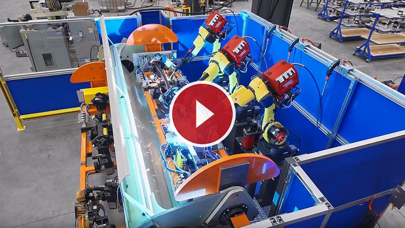 Robotic MIG Welding Cell with FANUC Robots