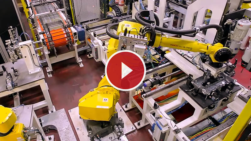 Robotic MIG Welding Cell with FANUC Robots