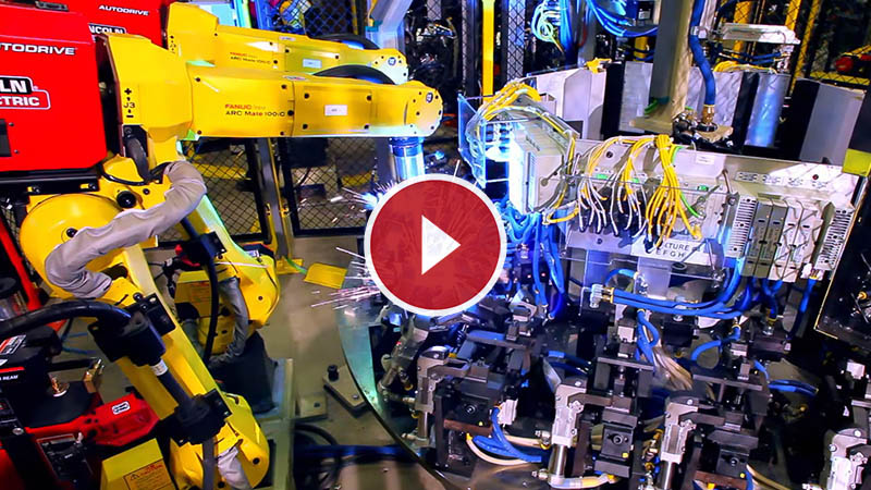 Robotic MIG Welding Cell with FANUC Robots