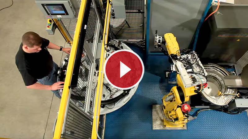 Robotic MIG Welding Cell with FANUC Robots